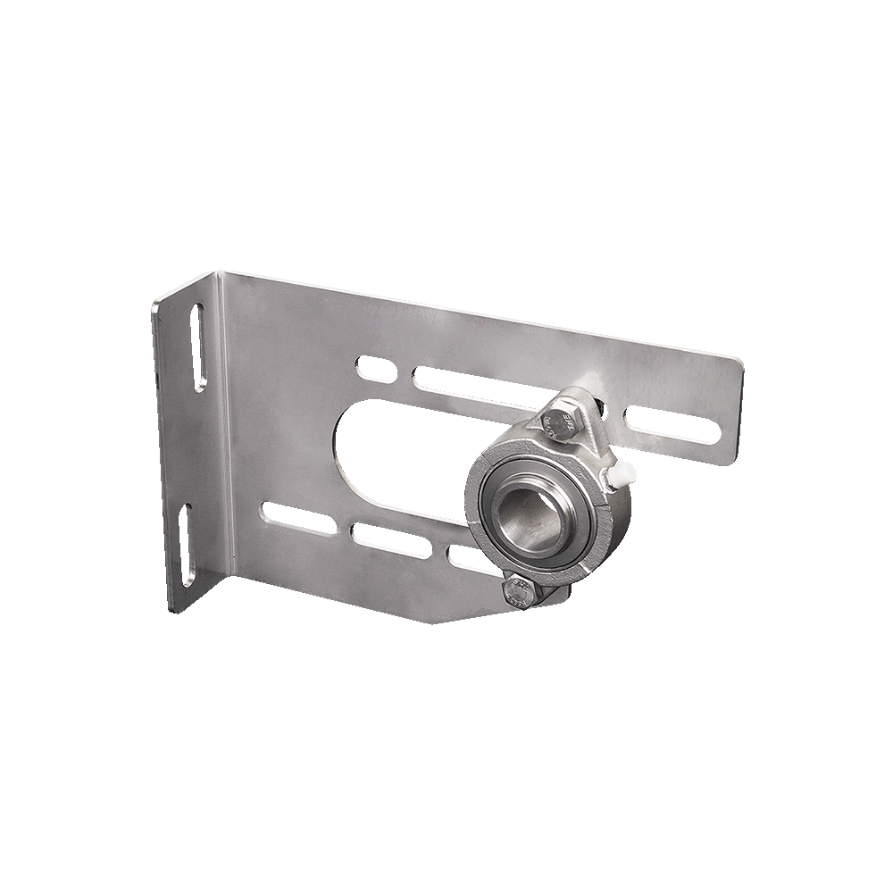 Center Bearing Plate, Universal, LH, SS, 3-3/8"- 6", w/SS Greaseable Bearing, Multi-Position