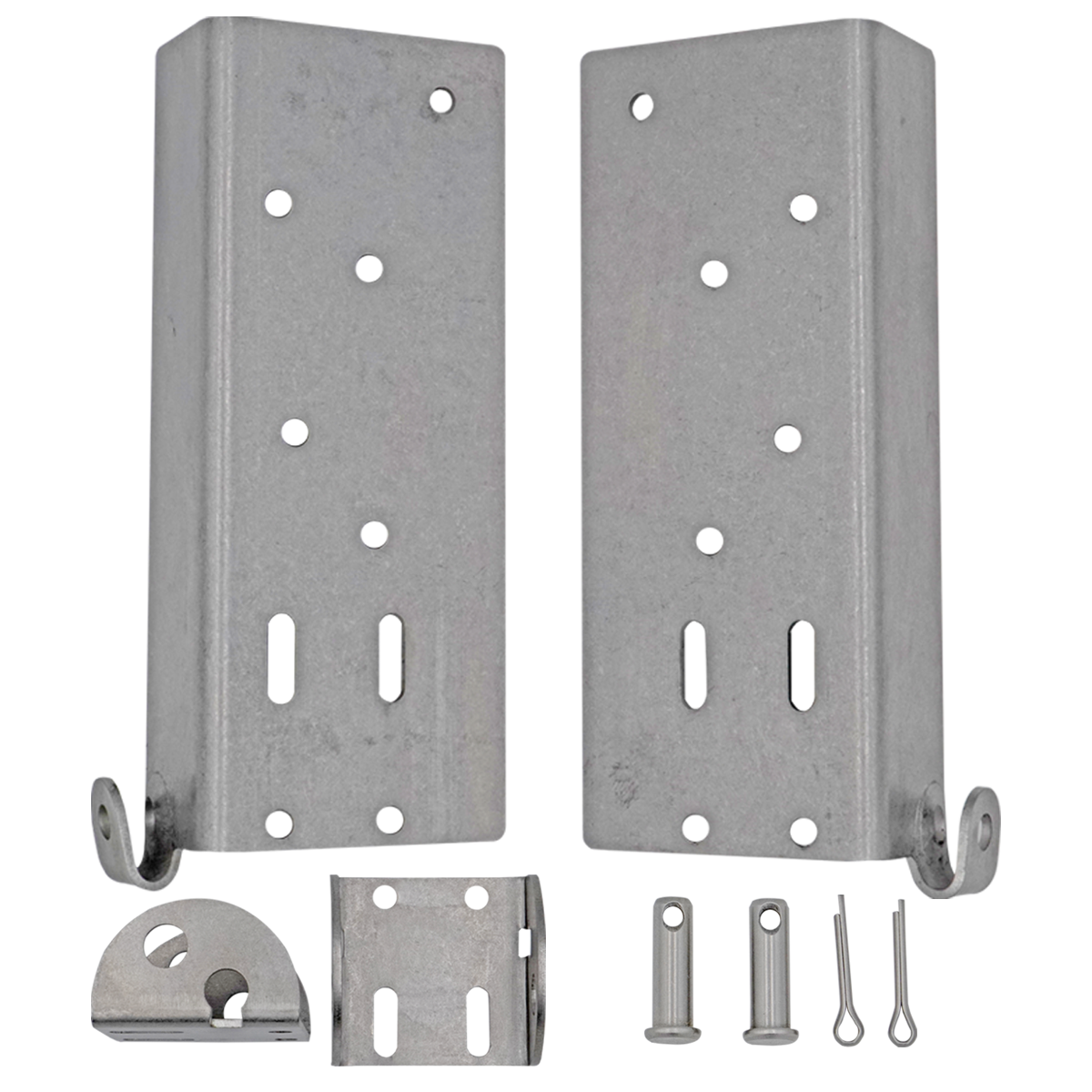 Stainless Steel Bottom Bracket, 1-3/8" Door Only, 2/3" Track