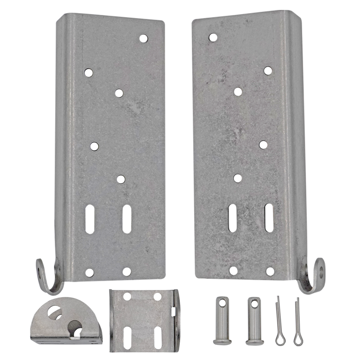 Stainless Steel Bottom Bracket, 1-5/8" To 2" Door Only, 2/3" Track