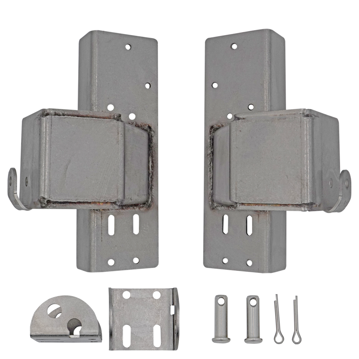 Stainless Steel Bottom Bracket, LHR, 2/3" Door, 2/3" Track