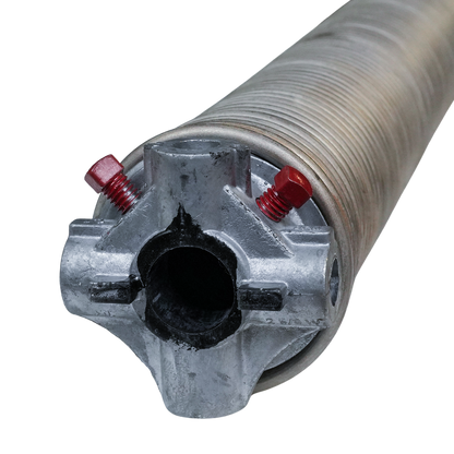 Stainless Garage Door Torsion Spring, 2-5/8" ID. x .312 Wire x 38" Right Wound with Cones