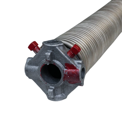Stainless Garage Door Torsion Spring, 2" ID. x .218 Wire x 32" Right Wound with Cones