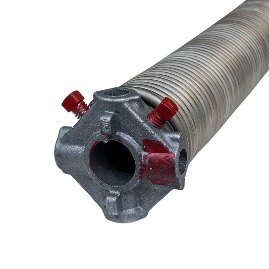 Stainless Garage Door Torsion Spring, 2" ID. x .218 Wire x 18" Left Wound with Cones