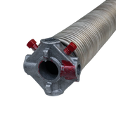 Stainless Garage Door Torsion Spring, 2" ID. x .225 Wire x 52.5" Left Wound with Cones