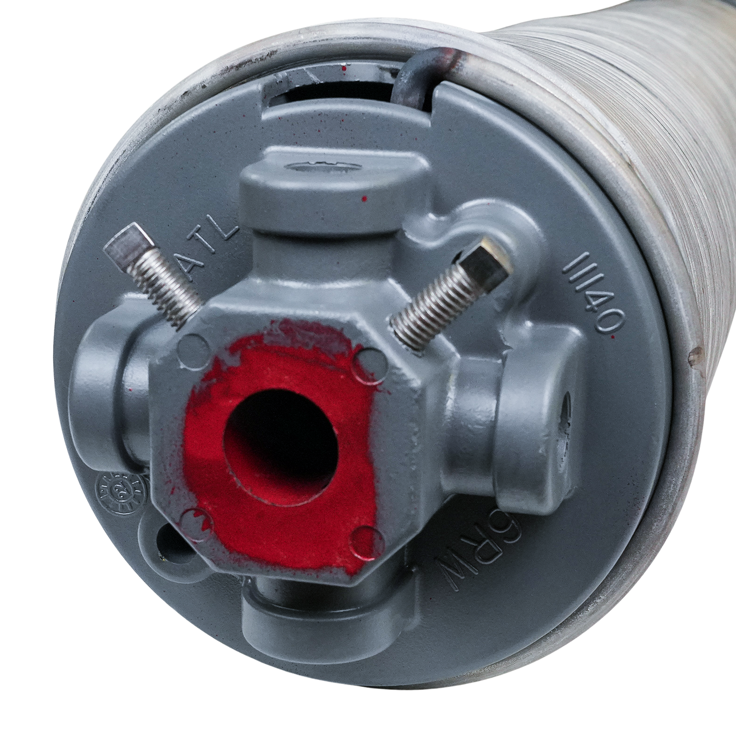 Stainless Garage Door Torsion Spring, 6" ID. x .262 Wire x 51.5" Left Wound with Cones