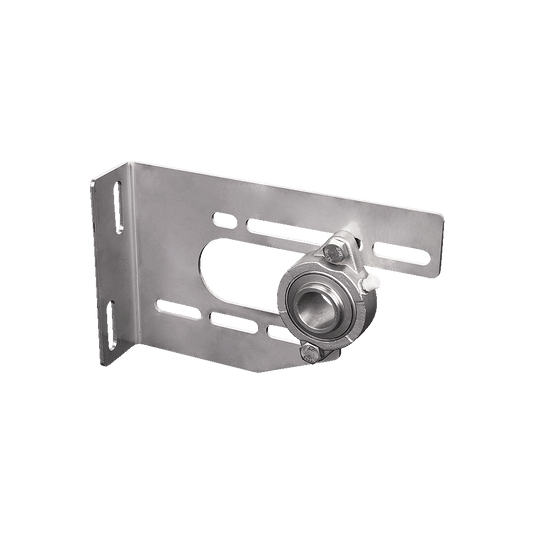 Center Bearing Plate, Universal, LH, SS, 3-3/8"- 6", w/SS Greaseable Bearing, Multi-Position