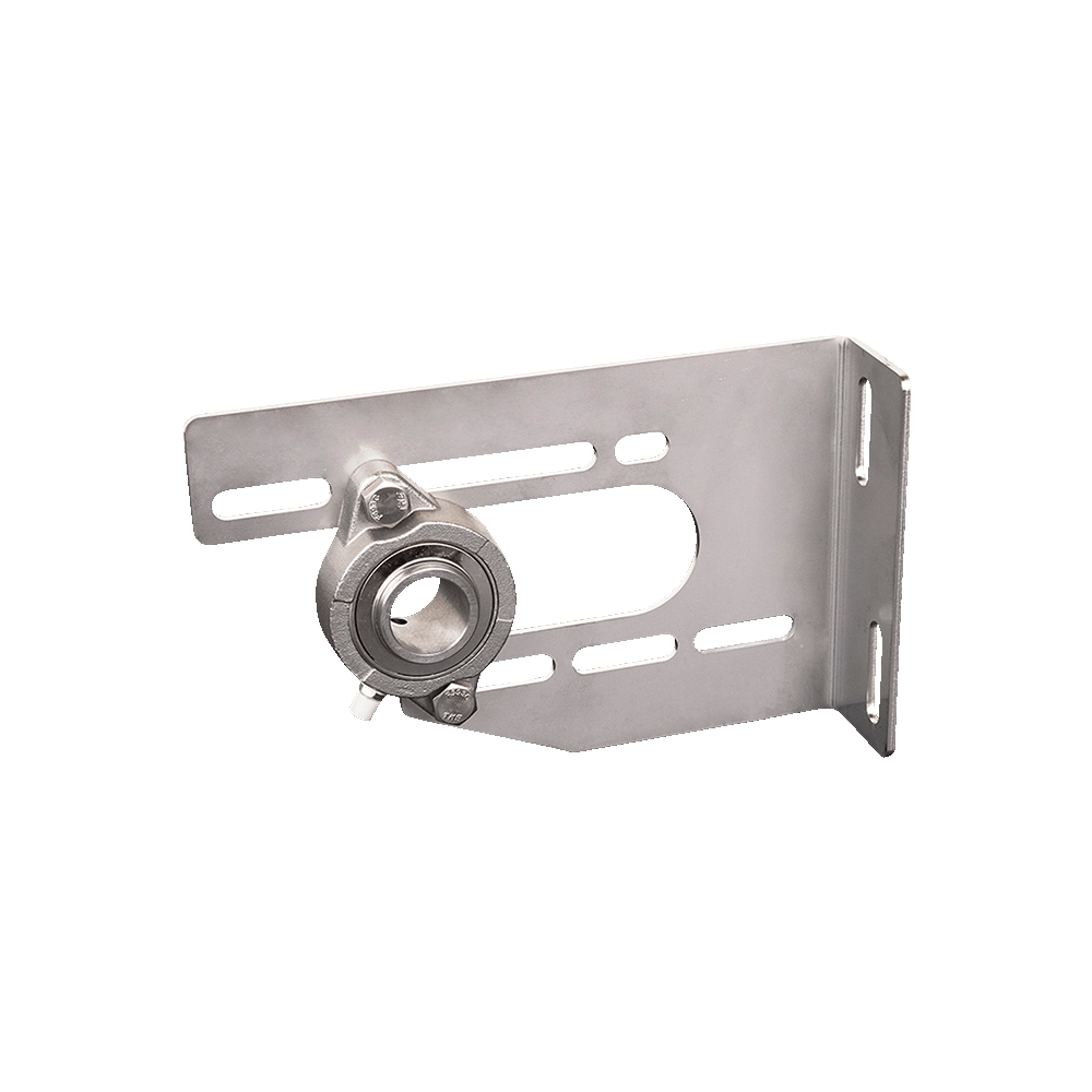 Center Bearing Plate, Universal, RH, SS, 3-3/8"- 6", w/SS Greaseable Bearing, Multi-Position