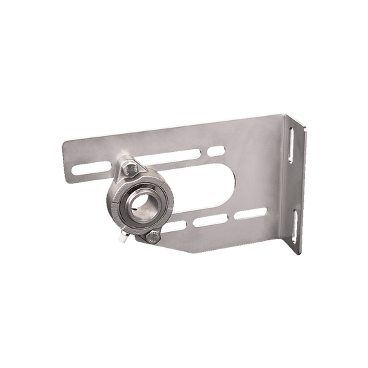 Center Bearing Plate, Universal, RH, SS, 3-3/8"- 6", w/SS Greaseable Bearing, Multi-Position