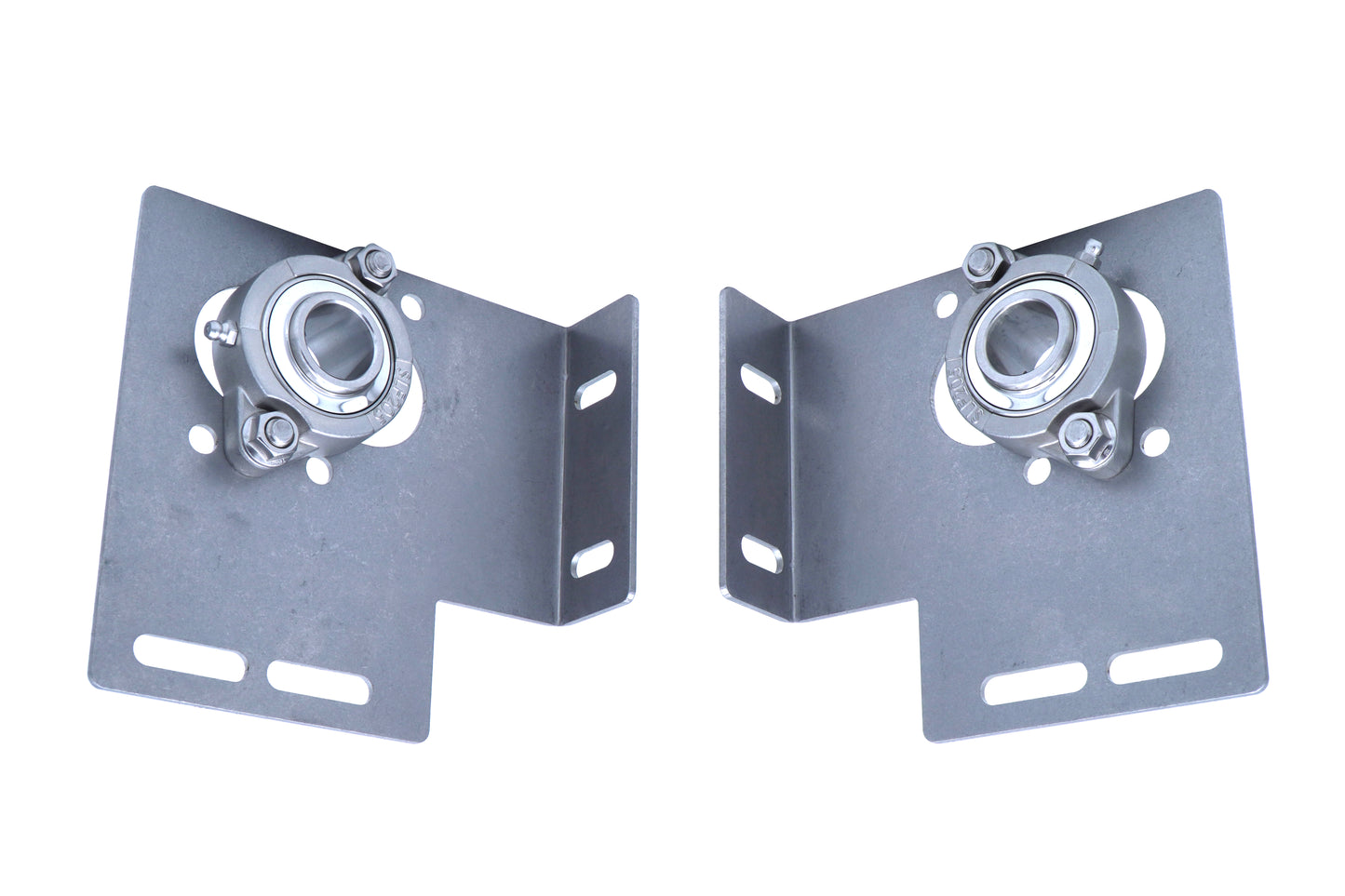 End Bearing Plate, 3-3/8"- 5", w/ Greaseable Bearing, 3 Position SS