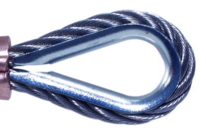 1/8” Pair Stainless Steel Cable Assemblies 100”-184”