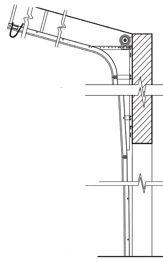 Pitched high lift breakaway with wall angle
